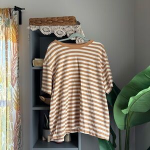 original use 100% cotton striped tee